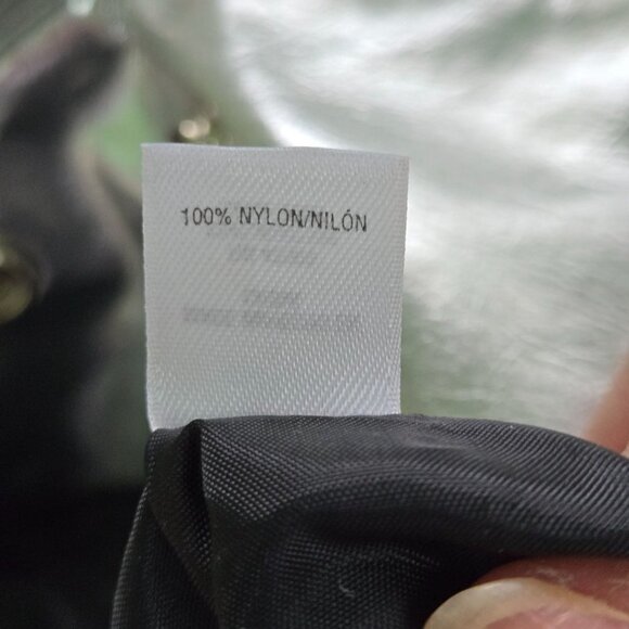 Attention Black Silver Convertible Designer Inspired Large Tote Bag - Picture 10 of 10